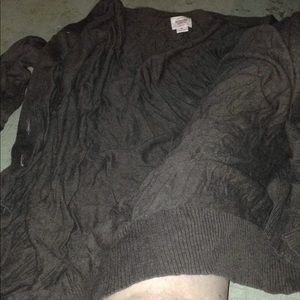 Brown cardigan button up